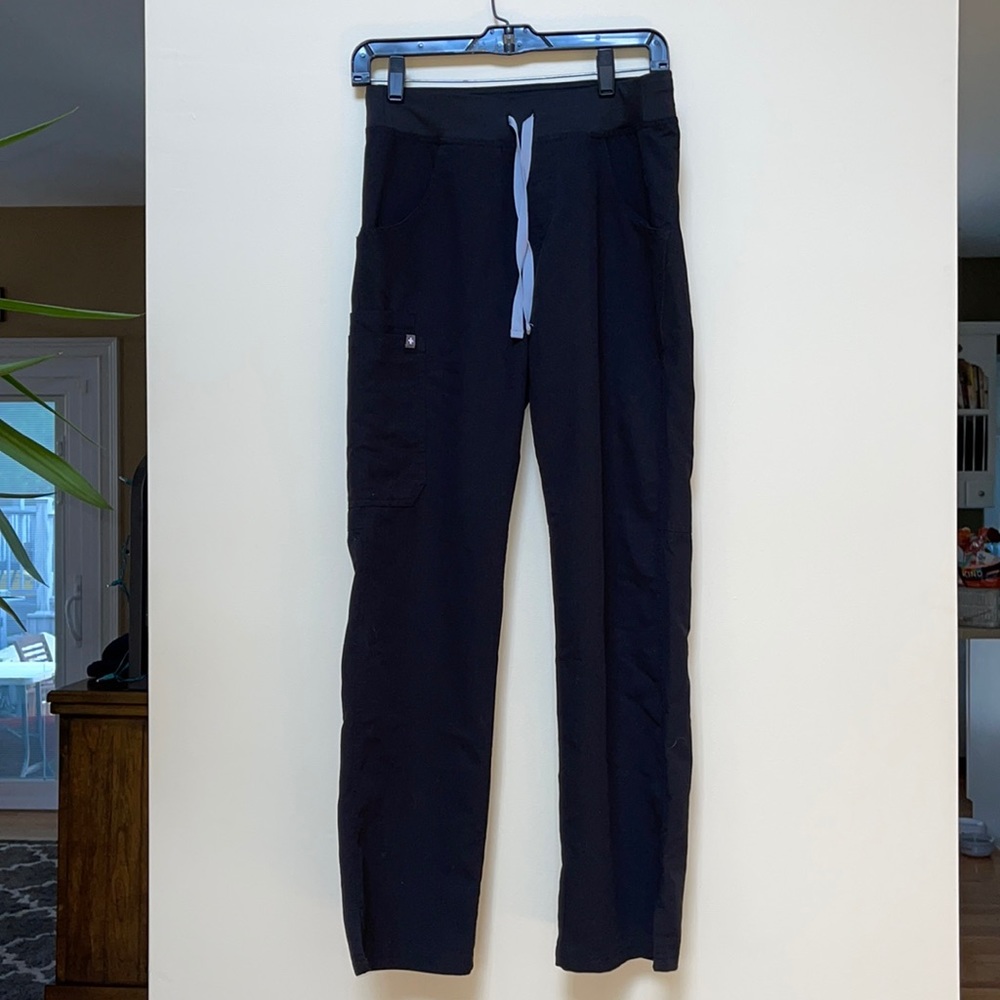 Figs Black Kade Cargo Scrub Pants